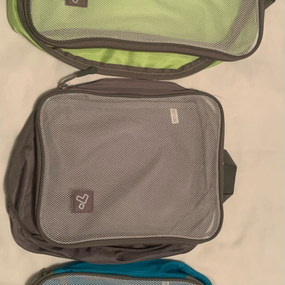 Eagle Creek Packing Cubes Set - Gray, Green, Blue